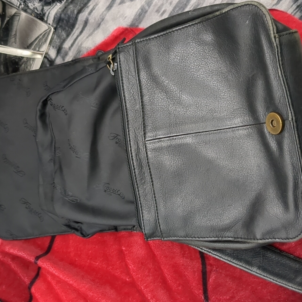 Fossil black leather purse - Picture 8 of 13